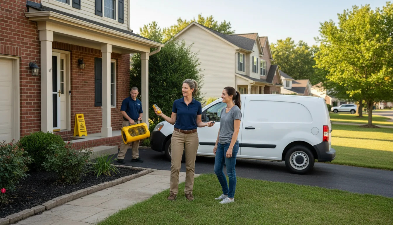 Residential water damage restoration in Wingate, NC